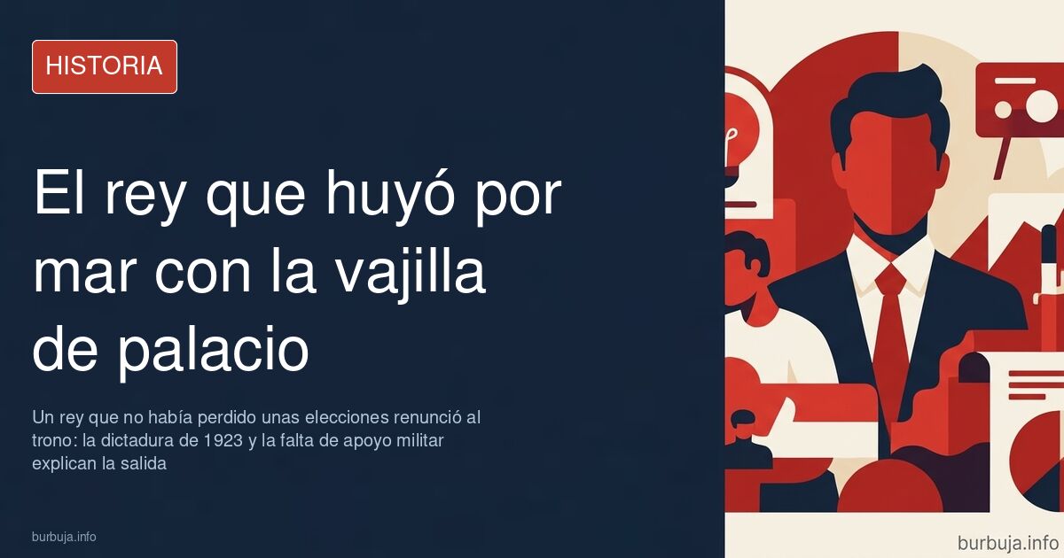 Retrato de Alfonso XIII, el rey que suspendió la potestad real en 1931 y no abdicó hasta 1941