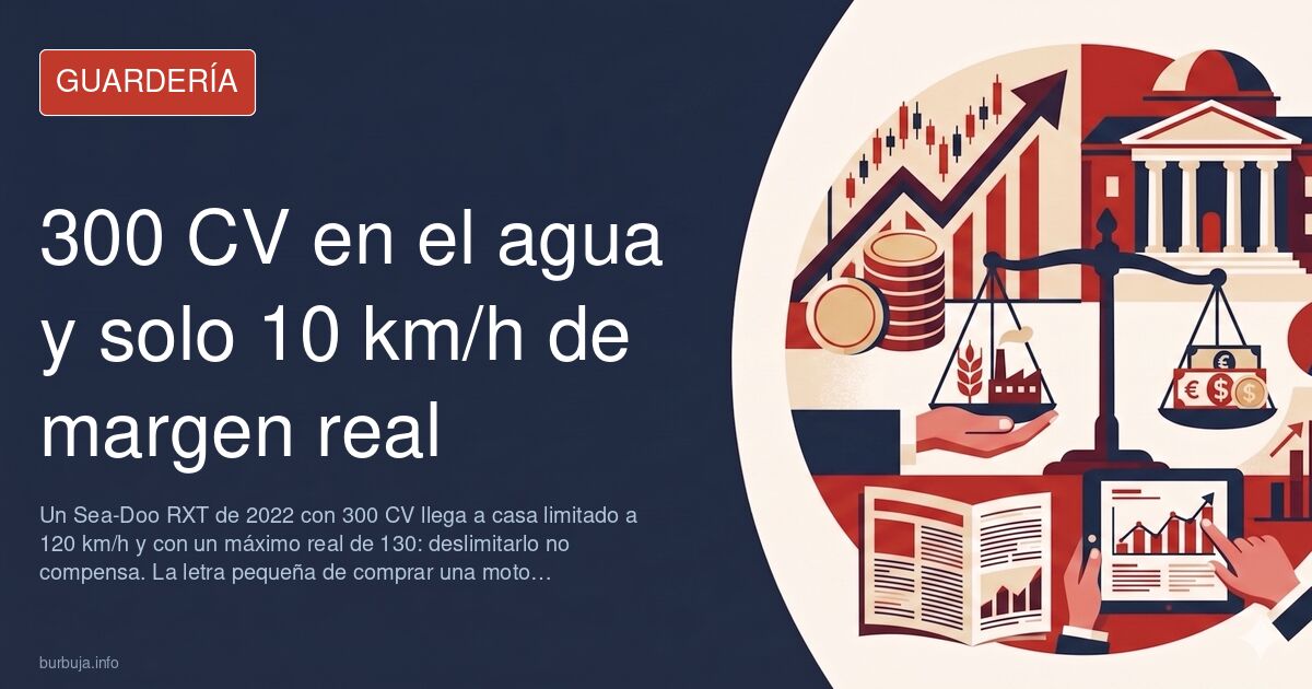 Sea-Doo RXT 2022: 300 CV de segunda mano con la limitación a 130