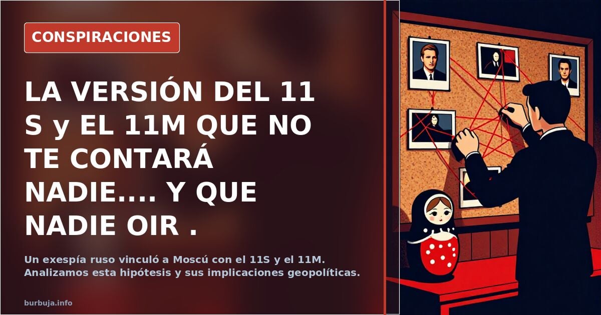 LA VERSIÓN DEL 11 S y EL 11M QUE NO TE CONTARÁ NADIE.... Y QUE NADIE OIR .