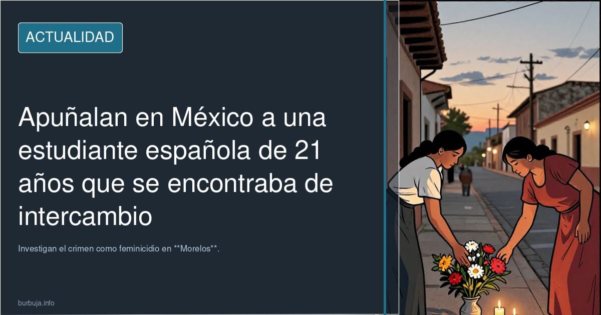 Apuñalan en México a una estudiante española de 21 años que se encontraba de intercambio