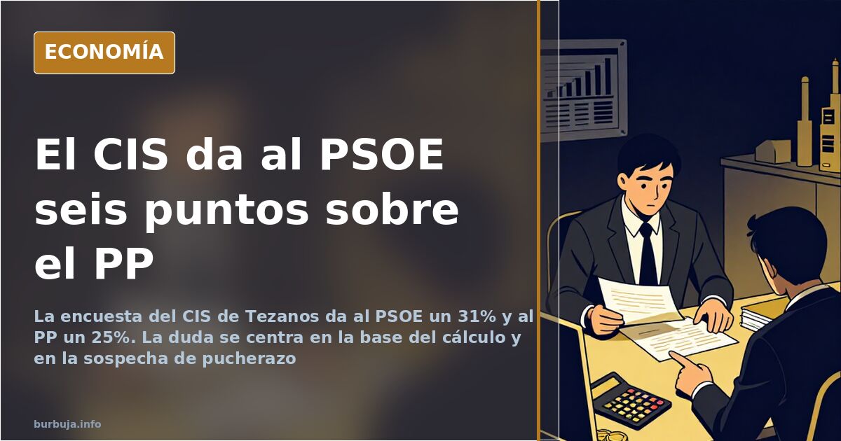 El CIS da al PSOE un 31% y al PP un 25% y la duda está en la base