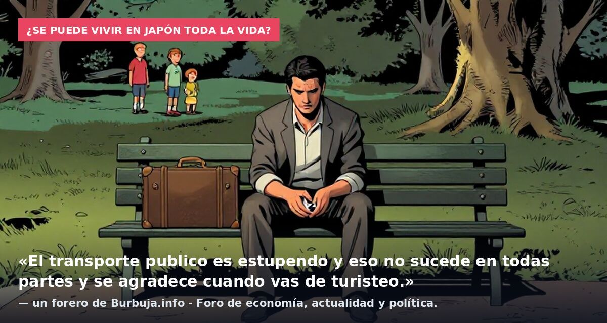 ¿Se puede vivir en Japón toda la vida?: «El transporte publico es estupendo y eso no sucede en todas partes y se agradece cuando vas de turisteo.» — un forero de Burbuja.info - Foro de economía, actualidad y política.