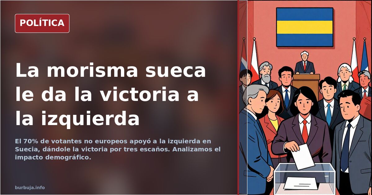 La morisma sueca le da la victoria a la izquierda