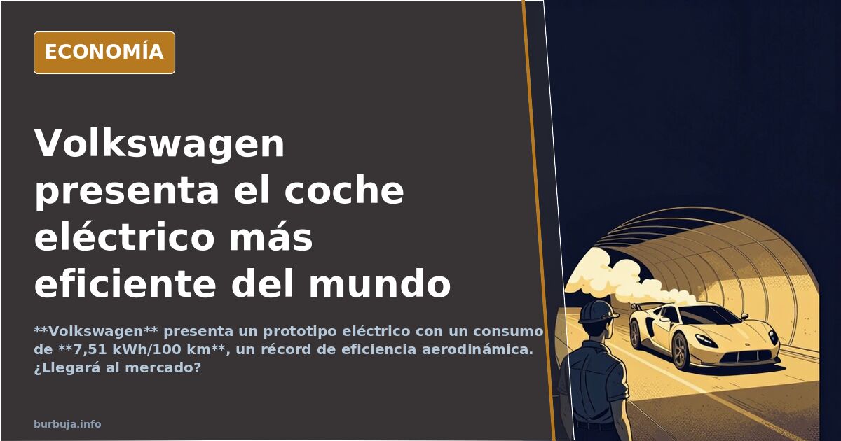 Volkswagen presenta el coche eléctrico más eficiente del mundo