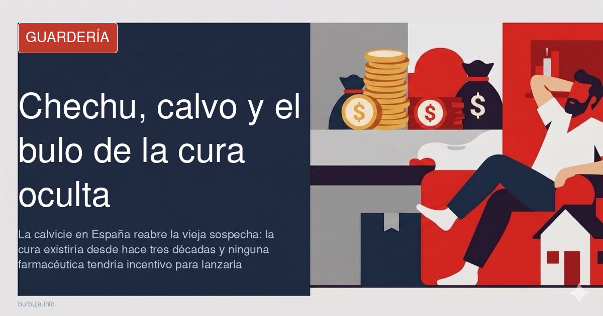 Primer plano de un hombre calvo de mediana edad, imagen asociada a la calvicie en España y la supuesta cura oculta