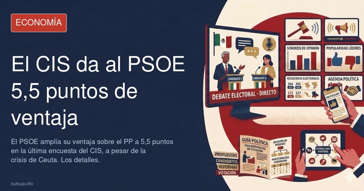 El CIS aumenta la ventaja del PSOE que ganaría las elecciones tras el éxito en la gestión de la crisis de Ceuta