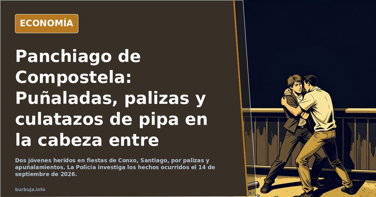 Panchiago de Compostela: Puñaladas,  palizas y culatazos de pipa en la cabeza entre colombianos en las fiestas de un barrio de la ciudad