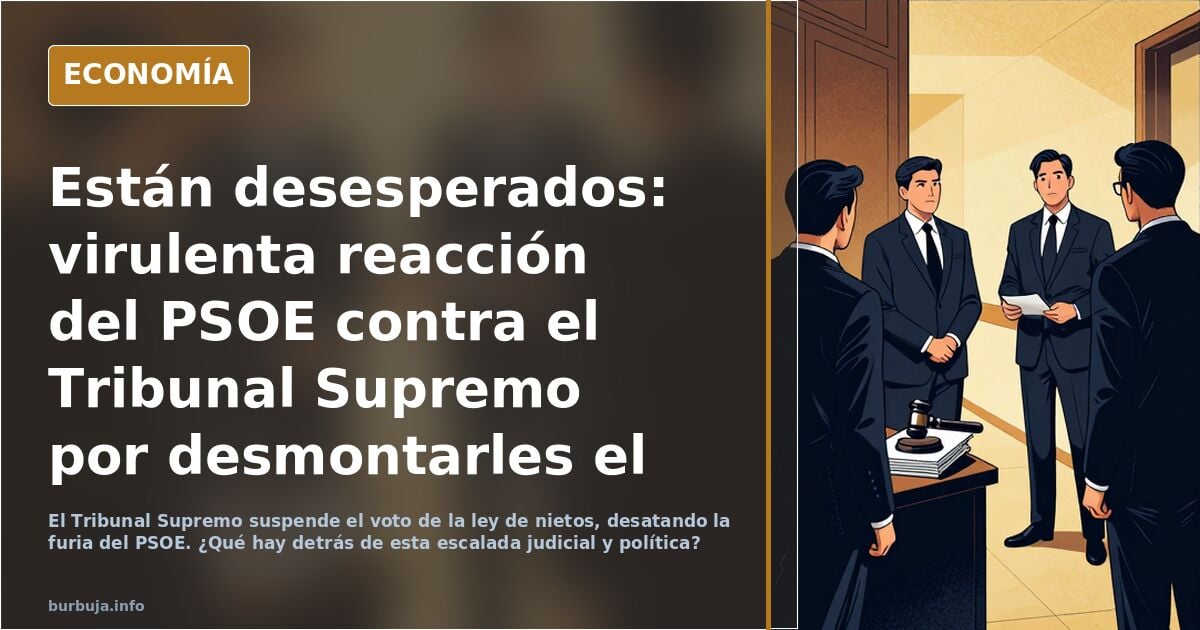 Están desesperados: virulenta reacción del PSOE contra el Tribunal Supremo por desmontarles el pucherazo.