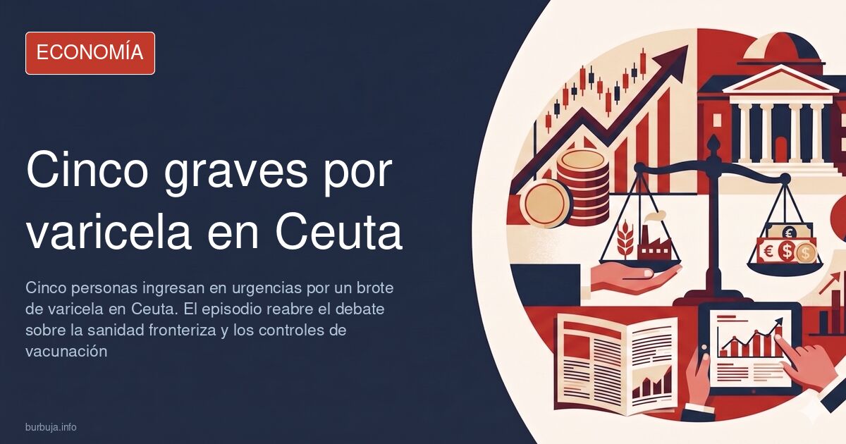 Vista panorámica de la ciudad de Ceuta con el área hospitalaria y urgencias, escenario del brote de varicela y los cinco ingr
