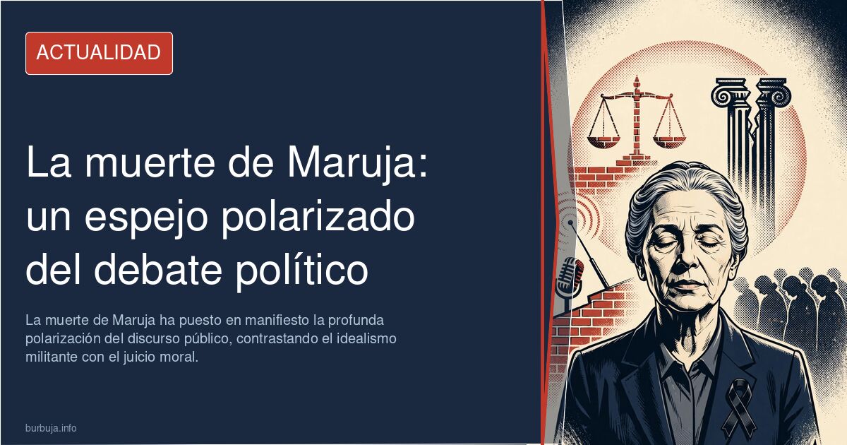 Mensajes de despedida y flores ante un retrato de Maruja, la veterana militante de Podemos nacida en 1932