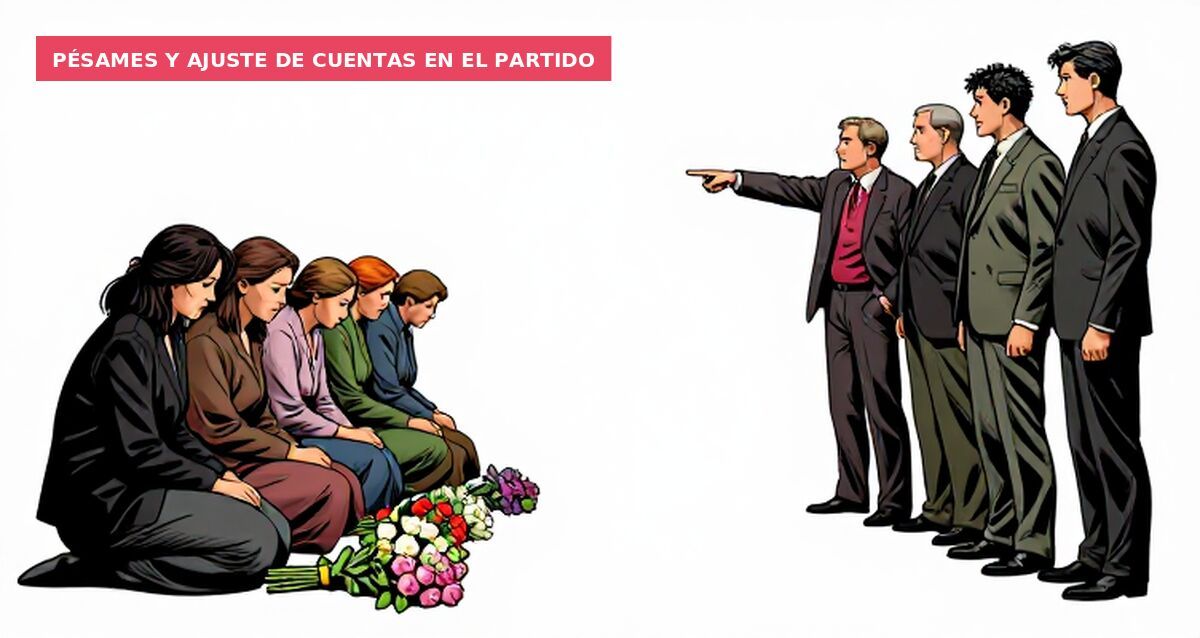 Pésames y ajuste de cuentas en el partido
