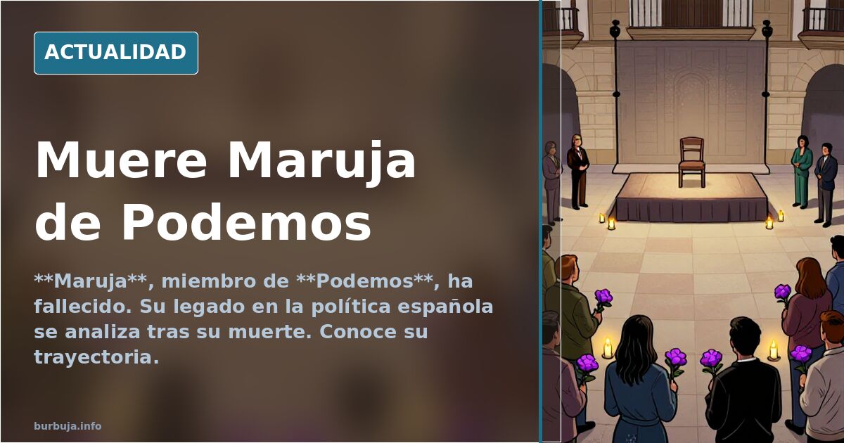 Muere Maruja de Podemos entre pésames y burlas