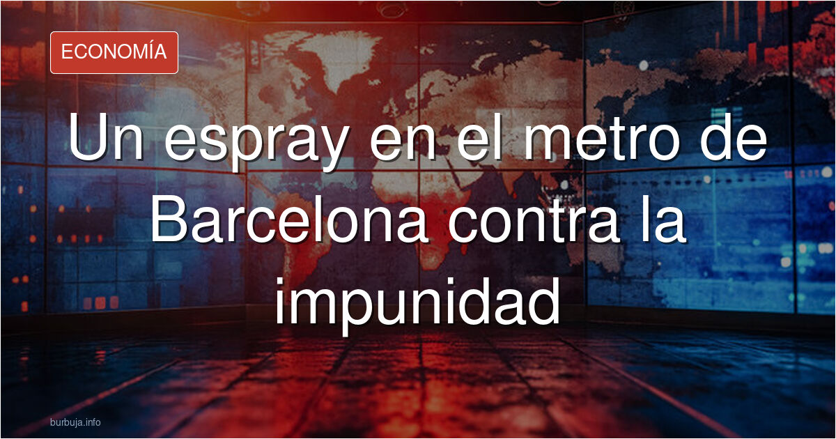 Vagón del metro de Barcelona con pasajeros de pie, escenario del vídeo viral del espray contra presuntos carteristas