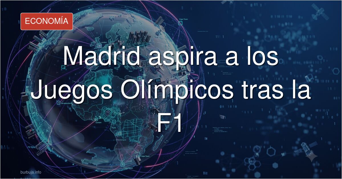 Tras la Fórmula 1, Madrid se viene arriba: Almeida confirma que Madrid aspira a los Juegos Olímpicos