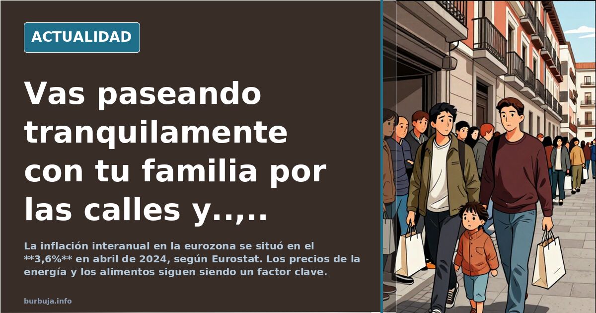 Vas paseando tranquilamente con tu familia por las calles y..,..