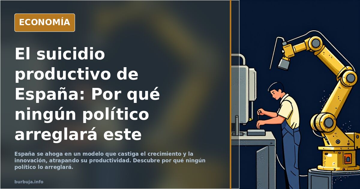El suicidio productivo de España: Por qué ningún político arreglará este modelo