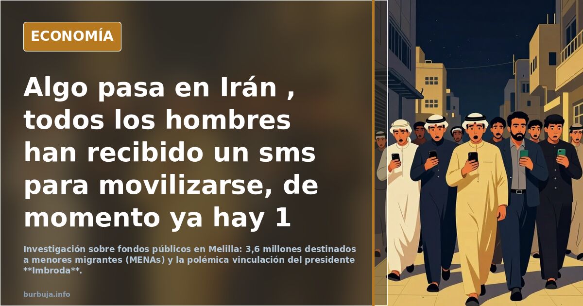 Algo pasa en Irán , todos los hombres han recibido un sms para movilizarse, de momento ya hay 1