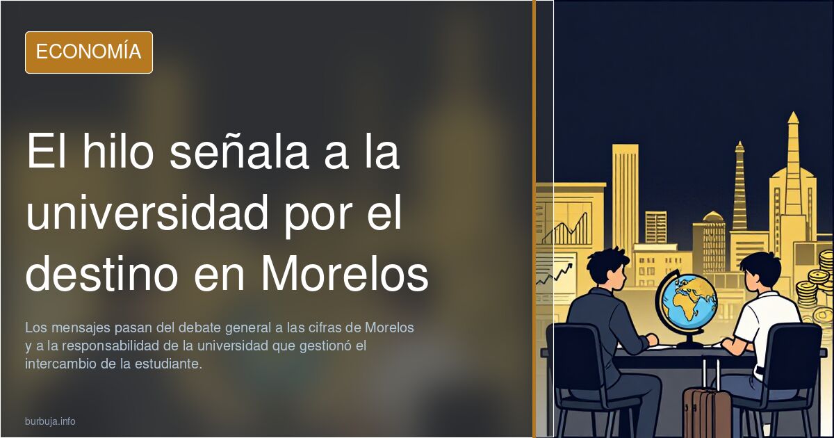 El hilo señala a la universidad por el destino en Morelos