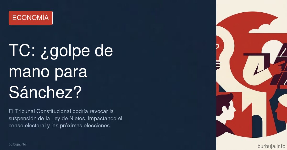 Conde-Pumpido prepara un 'golpe' en el TC para que Sánchez gane las próximas elecciones con la Ley de Nietos
