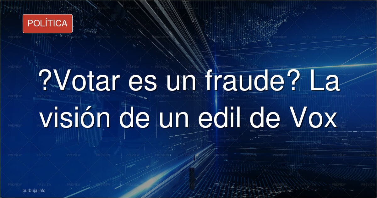 Todos los políticos son lo mismo. Da igual a quién votar