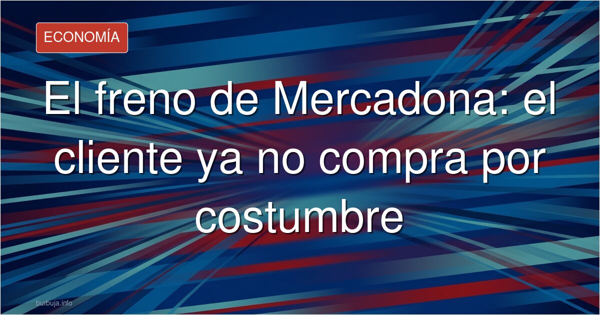 Carrito de la compra en la sección de frescos de una tienda Mercadona