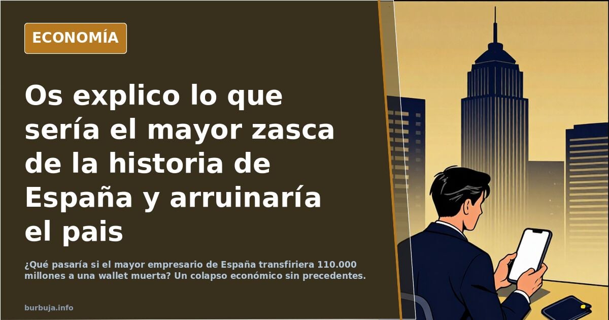 Os explico lo que sería el mayor zasca de la historia de España y arruinaría el pais