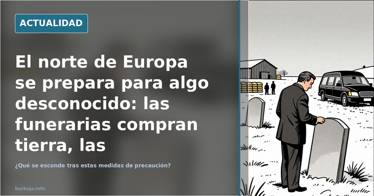 El norte de Europa se prepara para algo desconocido: las funerarias compran tierra, las autoridades acumulan grano en enormes silos.