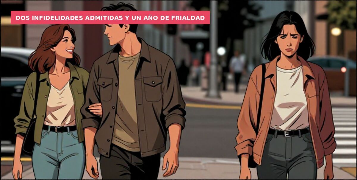 Dos infidelidades admitidas y un año de frialdad