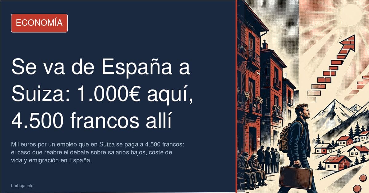 Mujer que emigró a España hace 27 años explica por qué se marcha a Suiza a trabajar por mejores salarios
