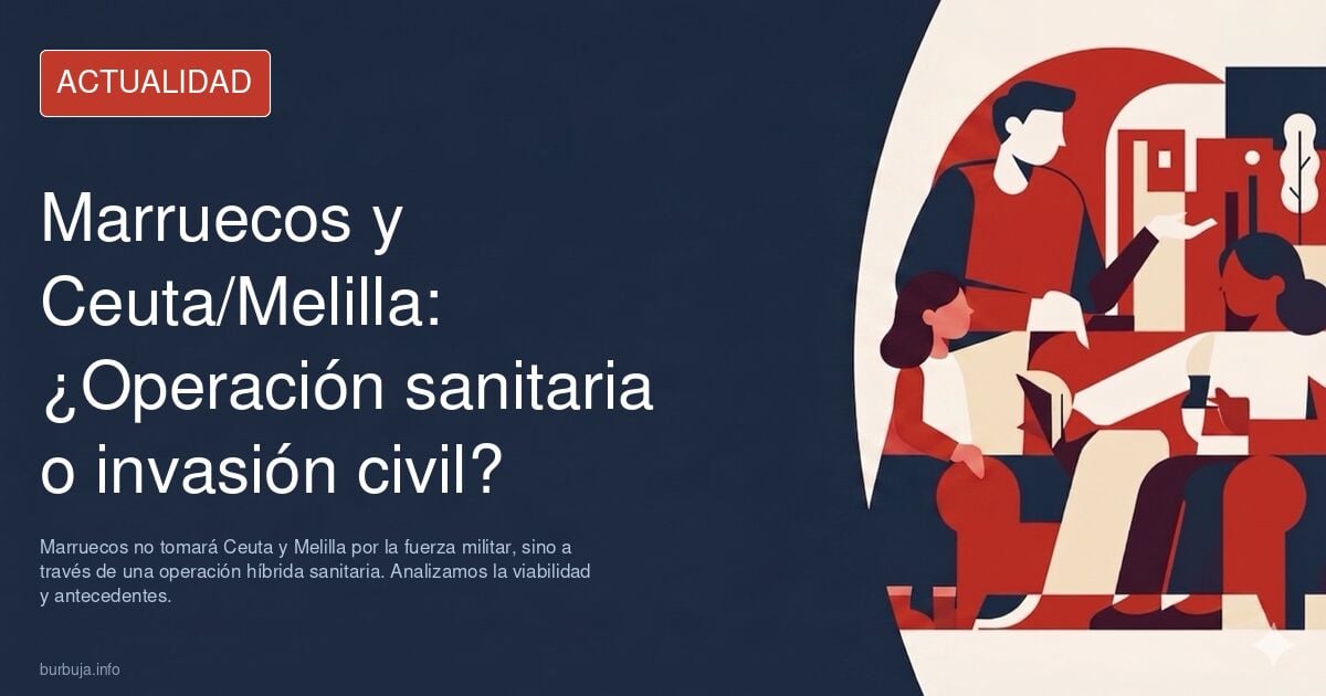 MARRRUECOS nunca tomará por la Fuerza Militar CEUTA y MELILLA, sino sólo a través de una operación "híbrida" de emergencia SANITARIA.