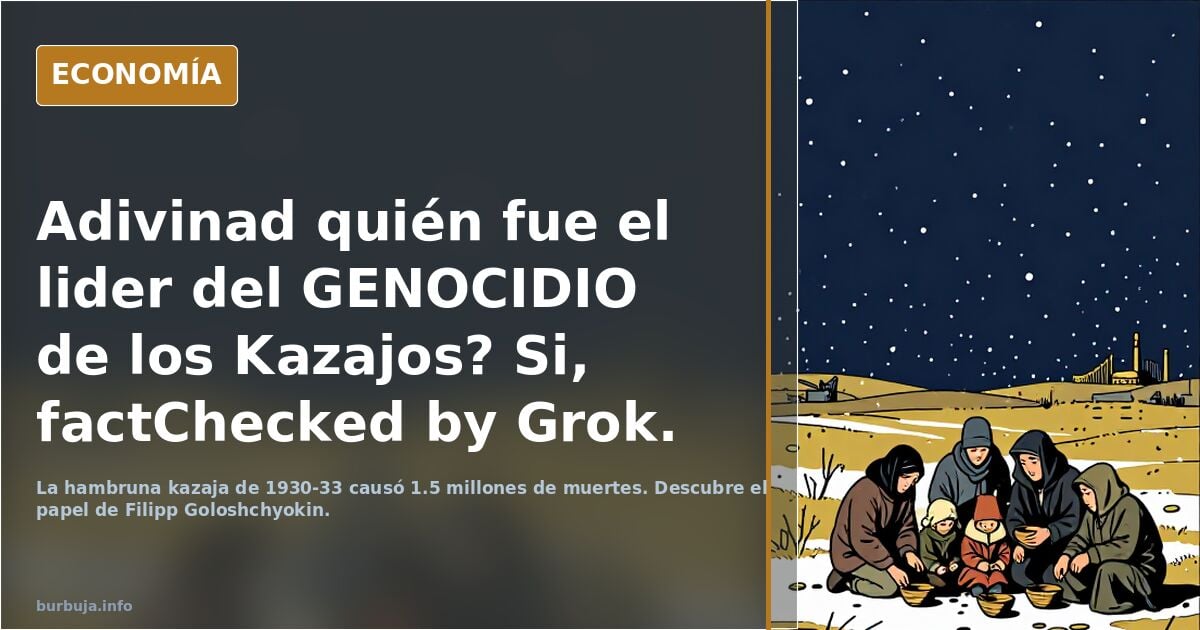 Adivinad quién fue el lider del GENOCIDIO de los Kazajos? Si, factChecked by Grok.