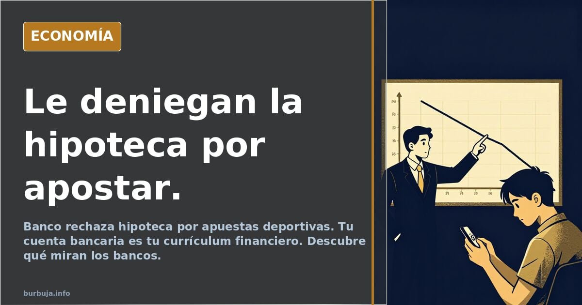 Le deniegan la hipoteca por apostar.