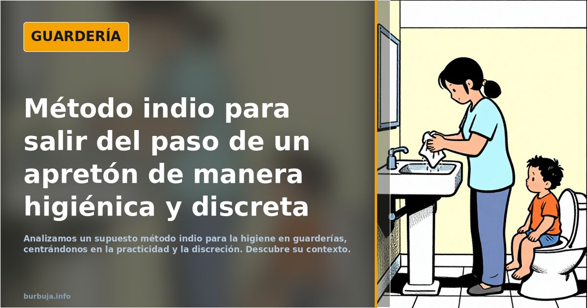 Método indio para salir del paso de un apretón de manera higiénica y discreta