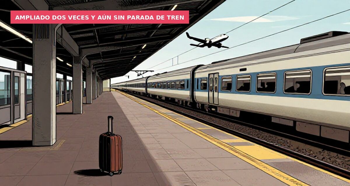 Ampliado dos veces y aún sin parada de tren