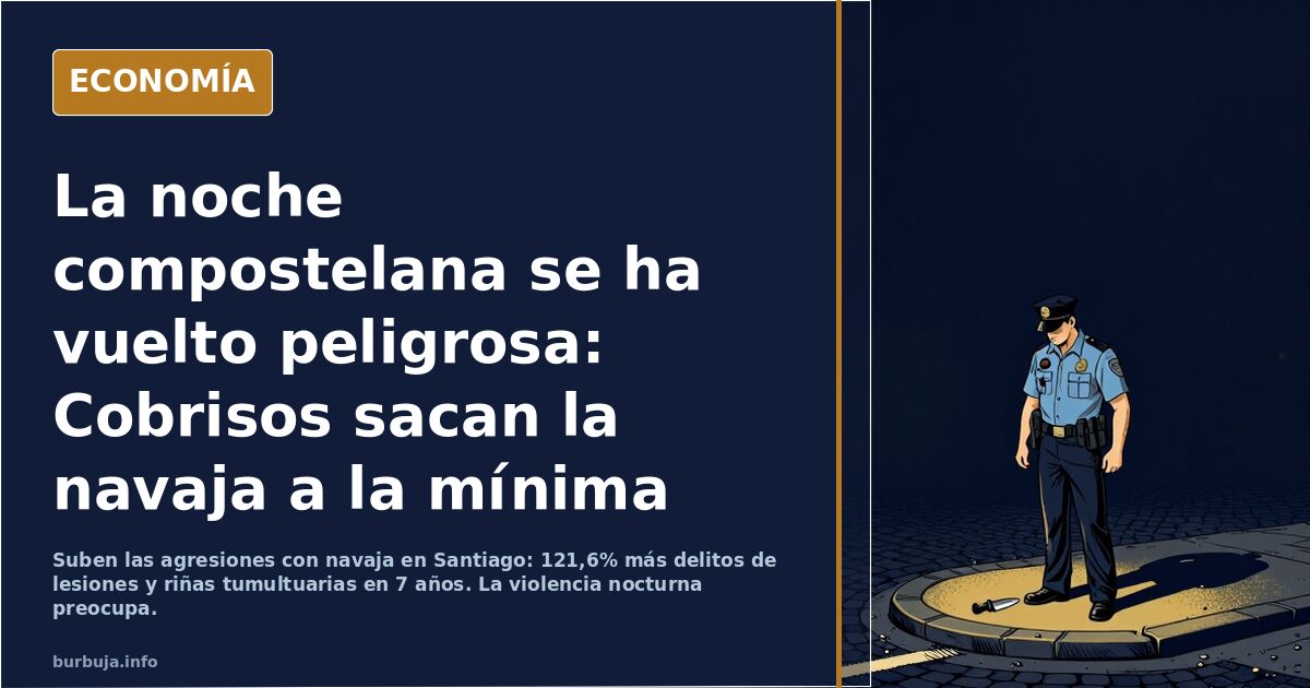 La noche compostelana se ha vuelto peligrosa: Cobrisos sacan la navaja a la mínima