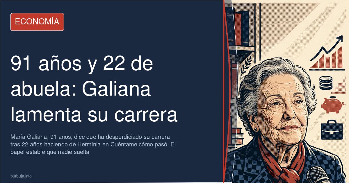 María Galiana caracterizada como Herminia en una escena de la serie Cuéntame cómo pasó de RTVE