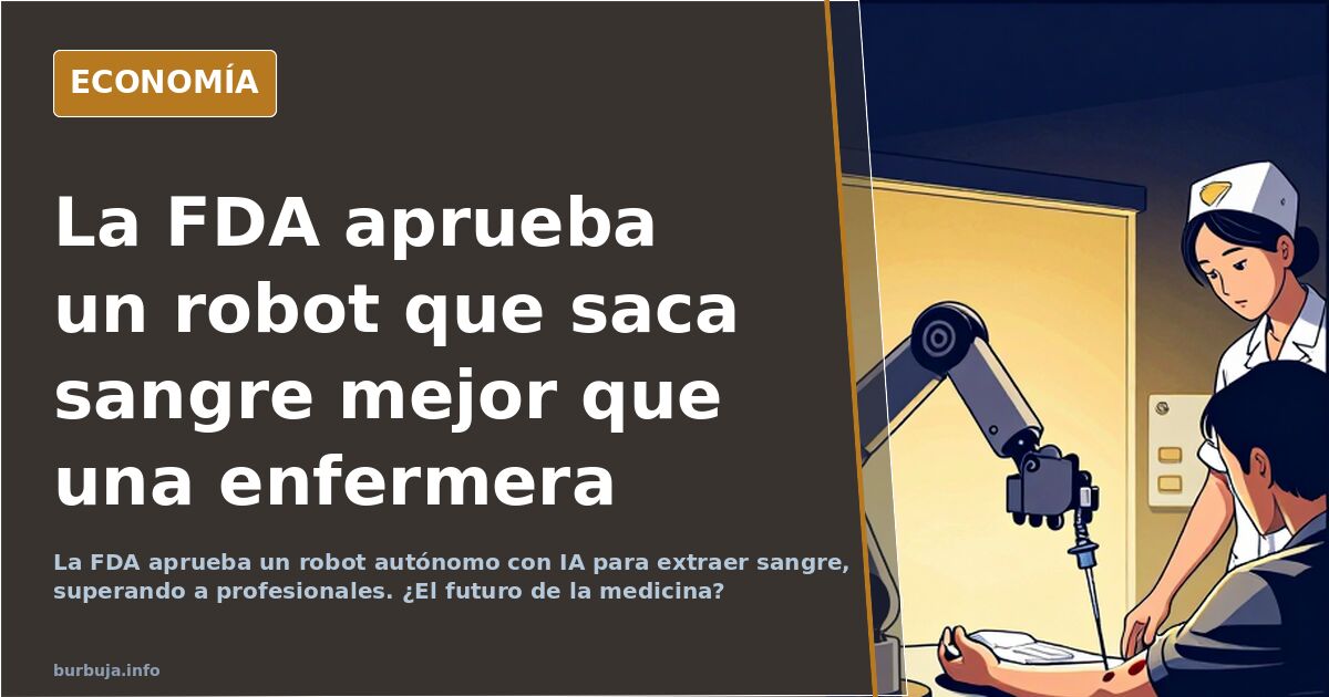 La FDA aprueba un robot que saca sangre mejor que una enfermera