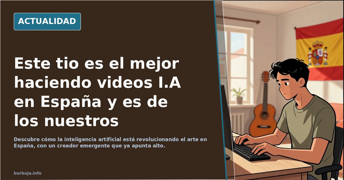 Este tio es el mejor haciendo videos I.A en España y es de los nuestros