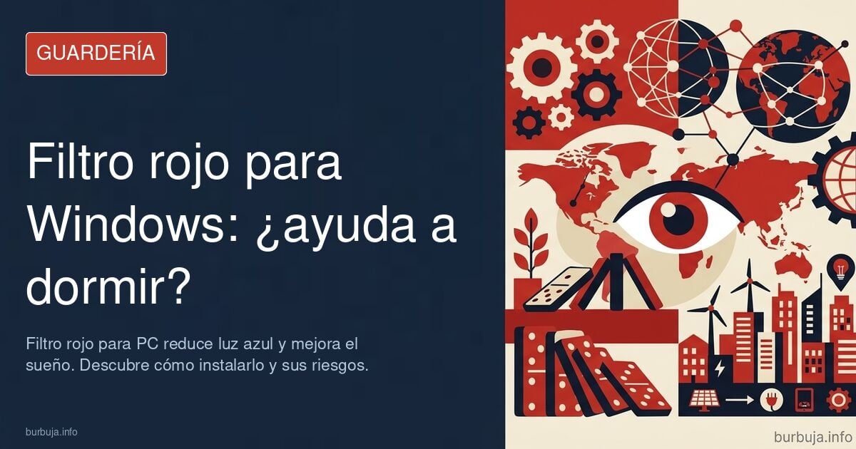 He instalado un filtro rojo para Windows, para así mejorar el sueño