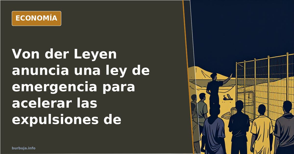 Von der Leyen anuncia una ley de emergencia para acelerar las expulsiones de migrantes: «Ceuta es Europa»