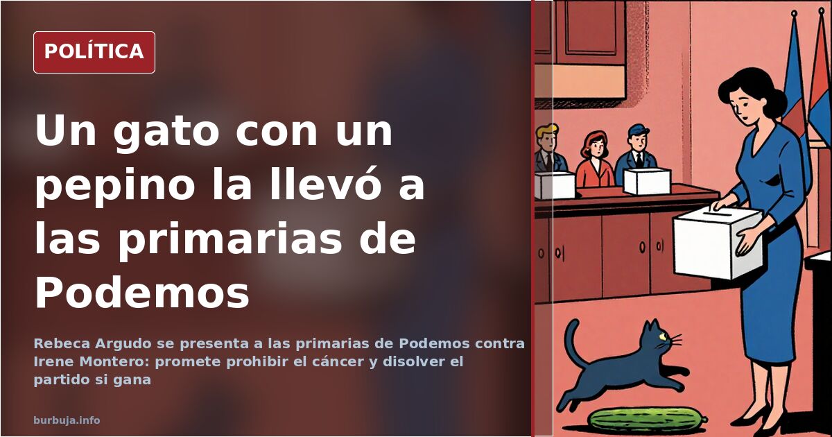 Rebeca Argudo enters primaries against Irene Montero