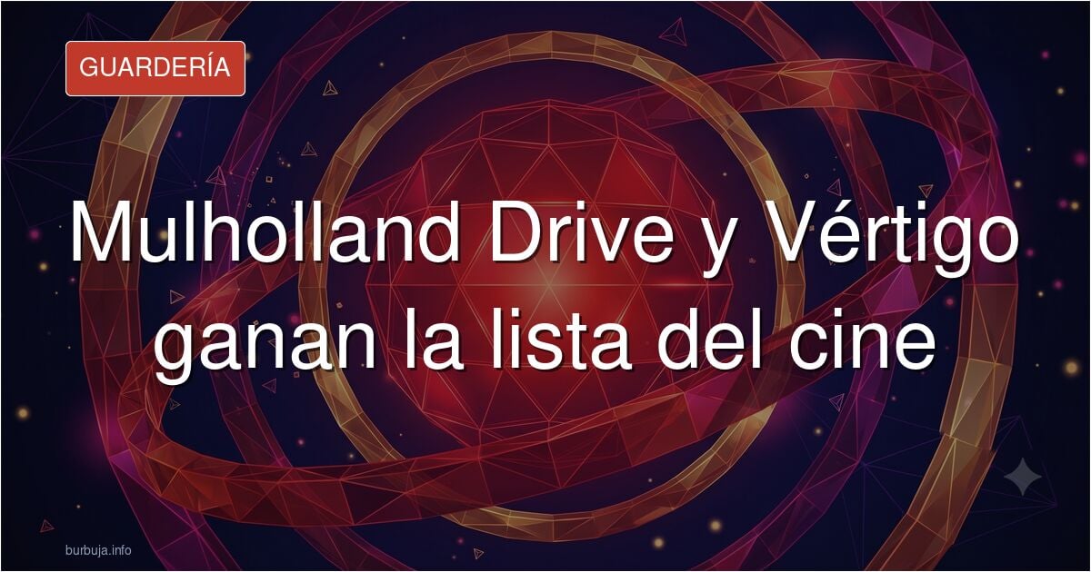 Collage de fotogramas de cine clásico con Mulholland Drive y Vértigo entre las películas favoritas de la historia