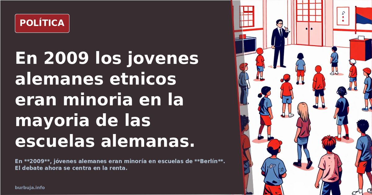 En 2009 los jovenes alemanes etnicos eran minoria en la mayoria de las escuelas alemanas.