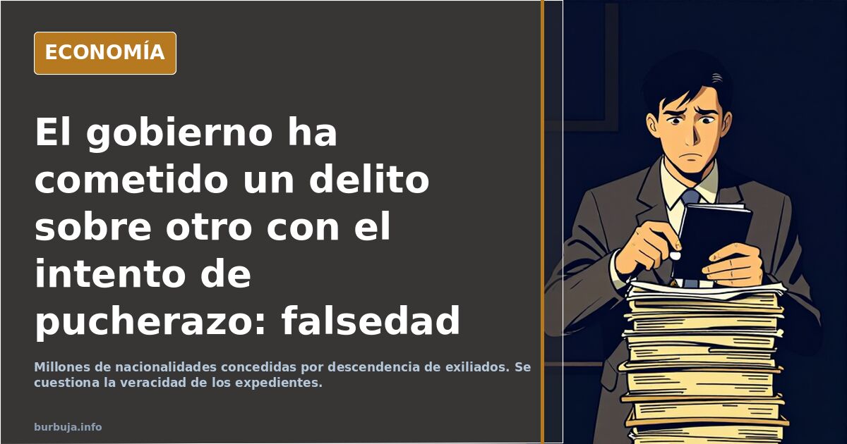 El gobierno ha cometido un delito sobre otro con el intento de pucherazo: falsedad documental o falso testimonio