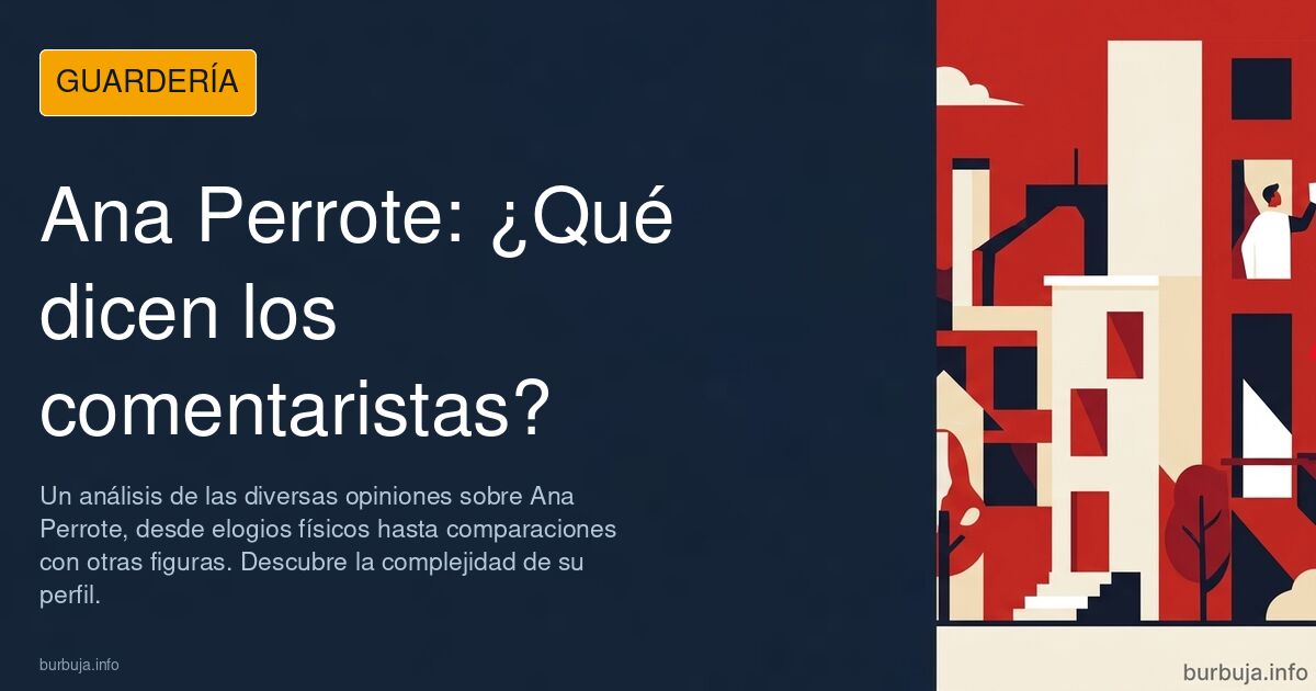 Ilustración caricaturesca vibrante que representa la diversidad de opiniones sobre Ana Perrote