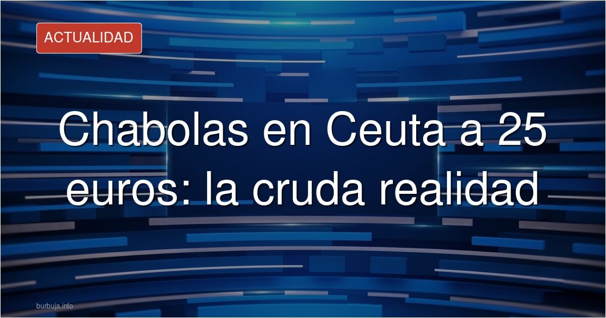 CEUTA : Chabolas a la venta por 25 euros en la playa