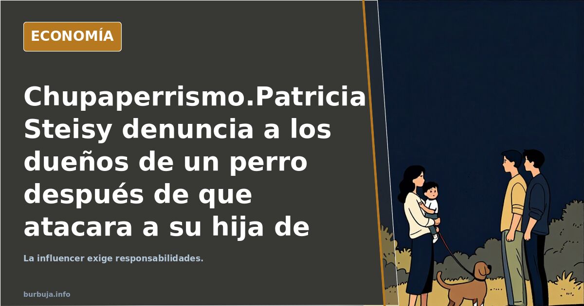 absorbeperrismo.Patricia Steisy denuncia a los dueños de un perro después de que atacara a su hija de dos años: “Él y la señora, qué ardor de estomago