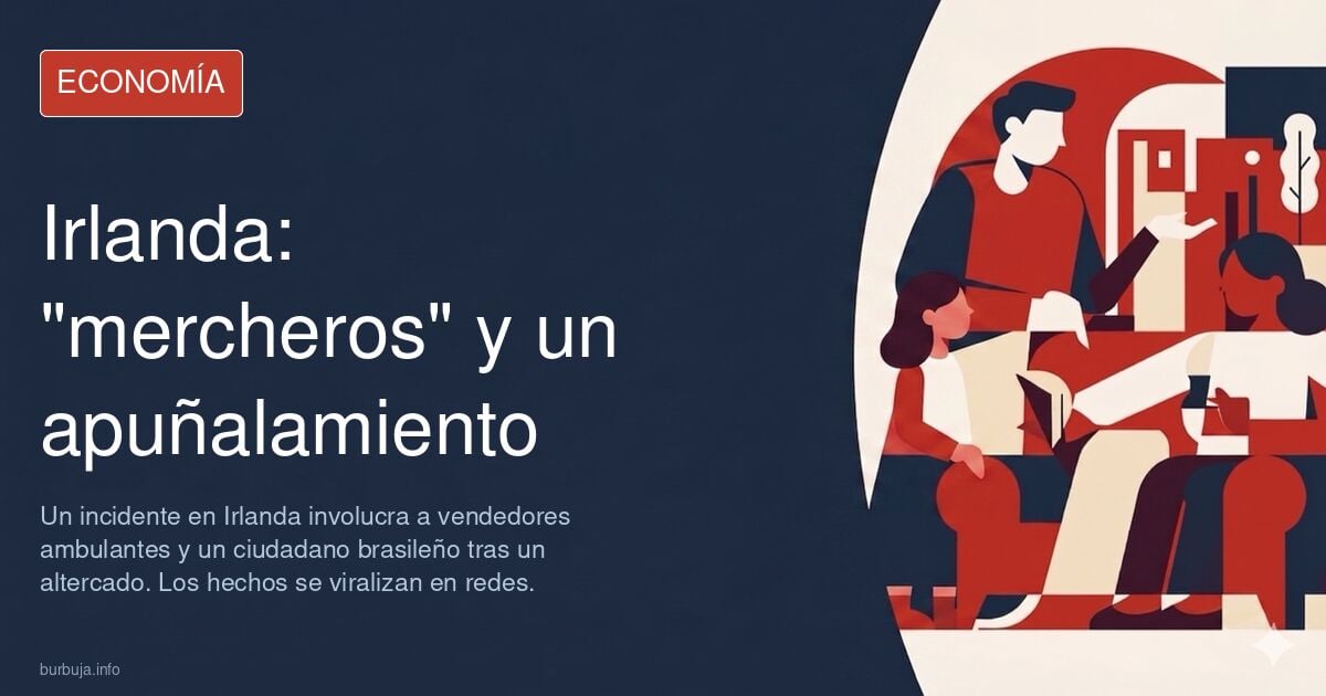 ''Mercheros'' irlandeses apuñalan a un invasor brasileño.