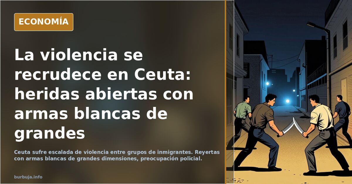 La violencia se recrudece en Ceuta: heridas abiertas con armas blancas de grandes dimensiones