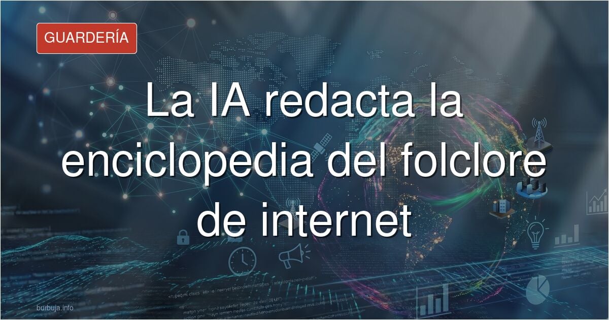 Pantalla con fichas enciclopédicas generadas por inteligencia artificial sobre el folclore digital de una comunidad